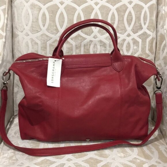 LONGCHAMP Le Pliage Cuir Leather Handbag - Picture 9 of 13